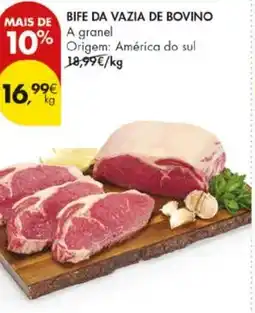 Pingo Doce Bife da vazia de bovino a granel promoção