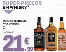 E.Leclerc Whiskey tennessee jack daniel's Nº7 promoção