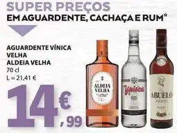 E.Leclerc Aguardente vínica velha aldeia velha promoção