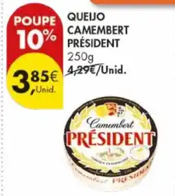 Pingo Doce Queijo camembert président promoção