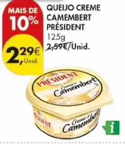 Pingo Doce Queijo creme camembert président promoção