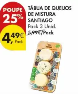 Pingo Doce Tábua de queijos de mistura santiago promoção