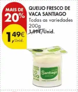 Pingo Doce Queijo fresco de vaca santiago promoção
