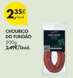 Pingo Doce Chouriço do fundão promoção
