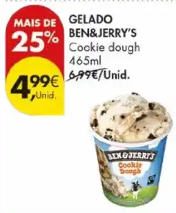 Pingo Doce Gelado ben&jerry's cookie dough promoção