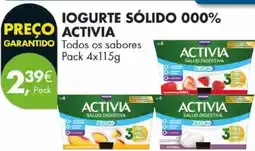 Pingo Doce Iogurte sólido 000% activia promoção