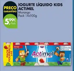 Pingo Doce Iogurte líquido kids actimel promoção