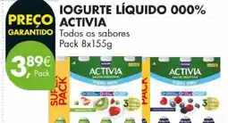 Pingo Doce Iogurte líquido 000% activia promoção