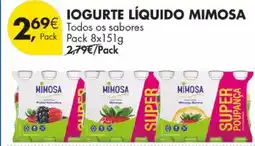 Pingo Doce Iogurte líquido mimosa promoção