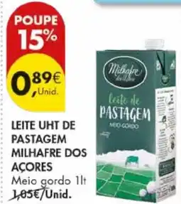 Pingo Doce Leite uht de pastagem milhafre dos açores promoção