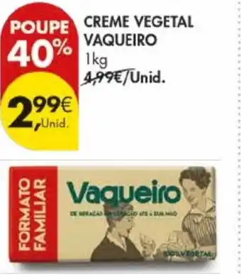 Pingo Doce Creme vegetal vaqueiro promoção