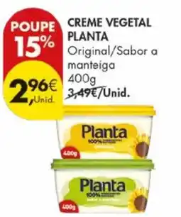 Pingo Doce Creme vegetal planta promoção