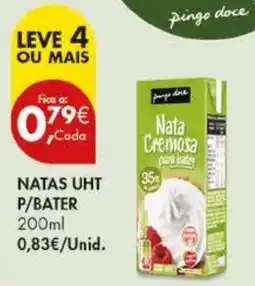 Pingo Doce Natas uht p/bater promoção