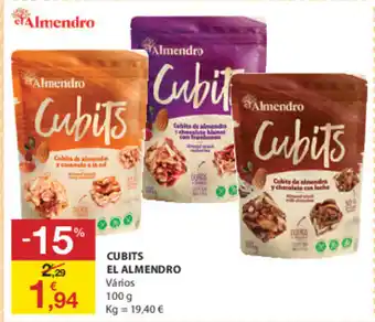E.Leclerc Cubits El Almendro 100g promoção