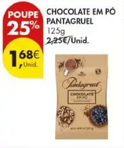 Pingo Doce Chocolate em pó pantagruel promoção