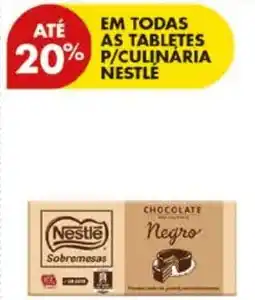 Pingo Doce Em todas as tabletes p/culinaria nestlé promoção