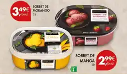 Pingo Doce Sorbet de morango promoção