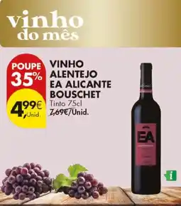 Pingo Doce Vinhopoupe vinho 35% alentejo alentejo ea alicante bouschet tinto promoção