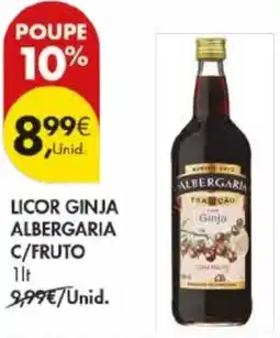 Pingo Doce Licor ginja albergaria c/fruto promoção