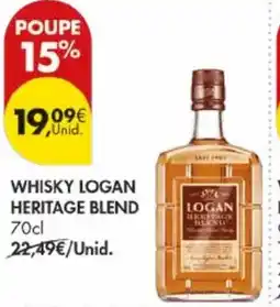 Pingo Doce Whisky logan heritage blend promoção