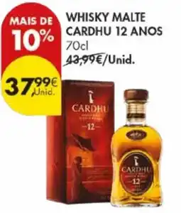 Pingo Doce Whisky malte cardhu 12 anos promoção