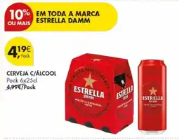 Pingo Doce Cerveja c/álcool Estrella promoção
