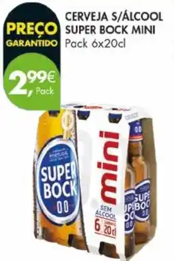 Pingo Doce Cerveja s/álcool super bock mini promoção