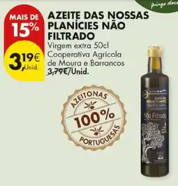 Pingo Doce Azeite das nossas planícies não filtrado virgem extra promoção