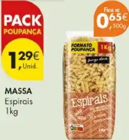 Pingo Doce Massa espirais promoção