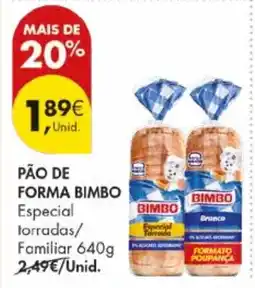 Pingo Doce Pão de forma bimbo promoção
