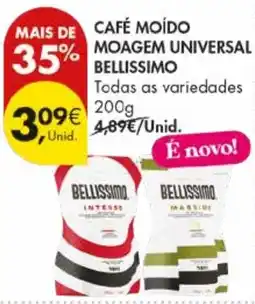 Pingo Doce Café moído moagem universal bellissimo promoção