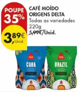 Pingo Doce Café moído origens delta promoção