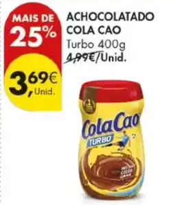 Pingo Doce Achocolatado cola cao turbo promoção