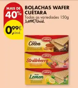 Pingo Doce Bolachas wafer cuétara promoção