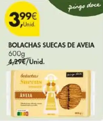 Pingo Doce Bolachas suecas de aveia promoção