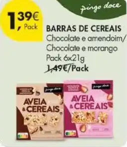 Pingo Doce Barras de cereais promoção
