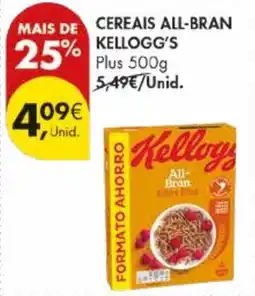 Pingo Doce Cereais all-bran kellogg's plus promoção
