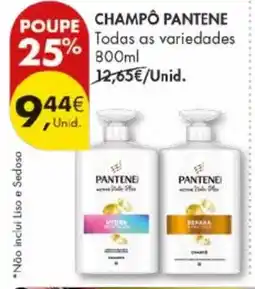 Pingo Doce Champo pantene promoção
