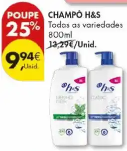 Pingo Doce Champo H&S promoção