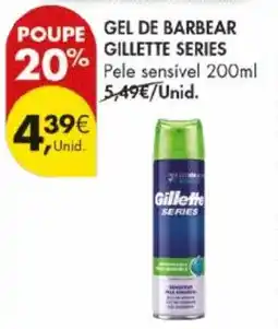 Pingo Doce Gel de barbear gillette series promoção