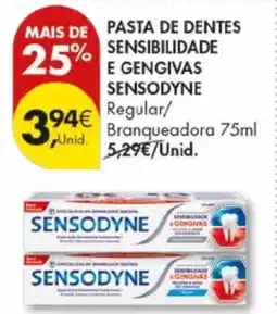 Pingo Doce Pasta de dentes sensibilidade e gengivas sensodyne promoção