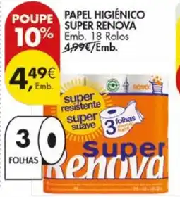Pingo Doce Papel higiénico super renova promoção