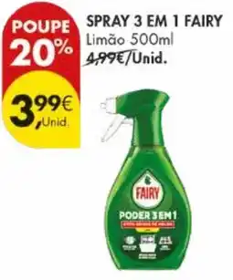 Pingo Doce Spray 3 em 1 fairy promoção