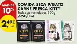 Pingo Doce Comida seca p/gato carne fresca kitty promoção