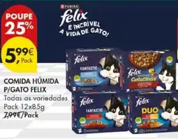 Pingo Doce Comida humida p/gato felix promoção