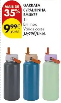 Pingo Doce Garrafa c/palhinha smukee promoção