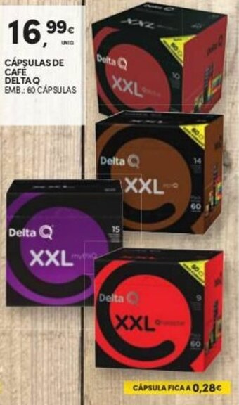 Continente Cápsulas de Café Delta Q XXL 60 cápsulas promoção