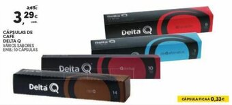 Continente Cápsulas de Cafe Delta Q 10 cápsulas promoção