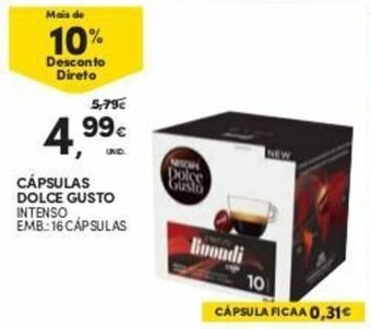 Continente Cápsulas Dolce Gusto 16 cápsulas promoção
