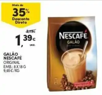 Continente Galão Nescafé Original 8x18g promoção